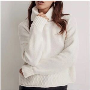 Womens Madewell Sadler Turtleneck Sweater